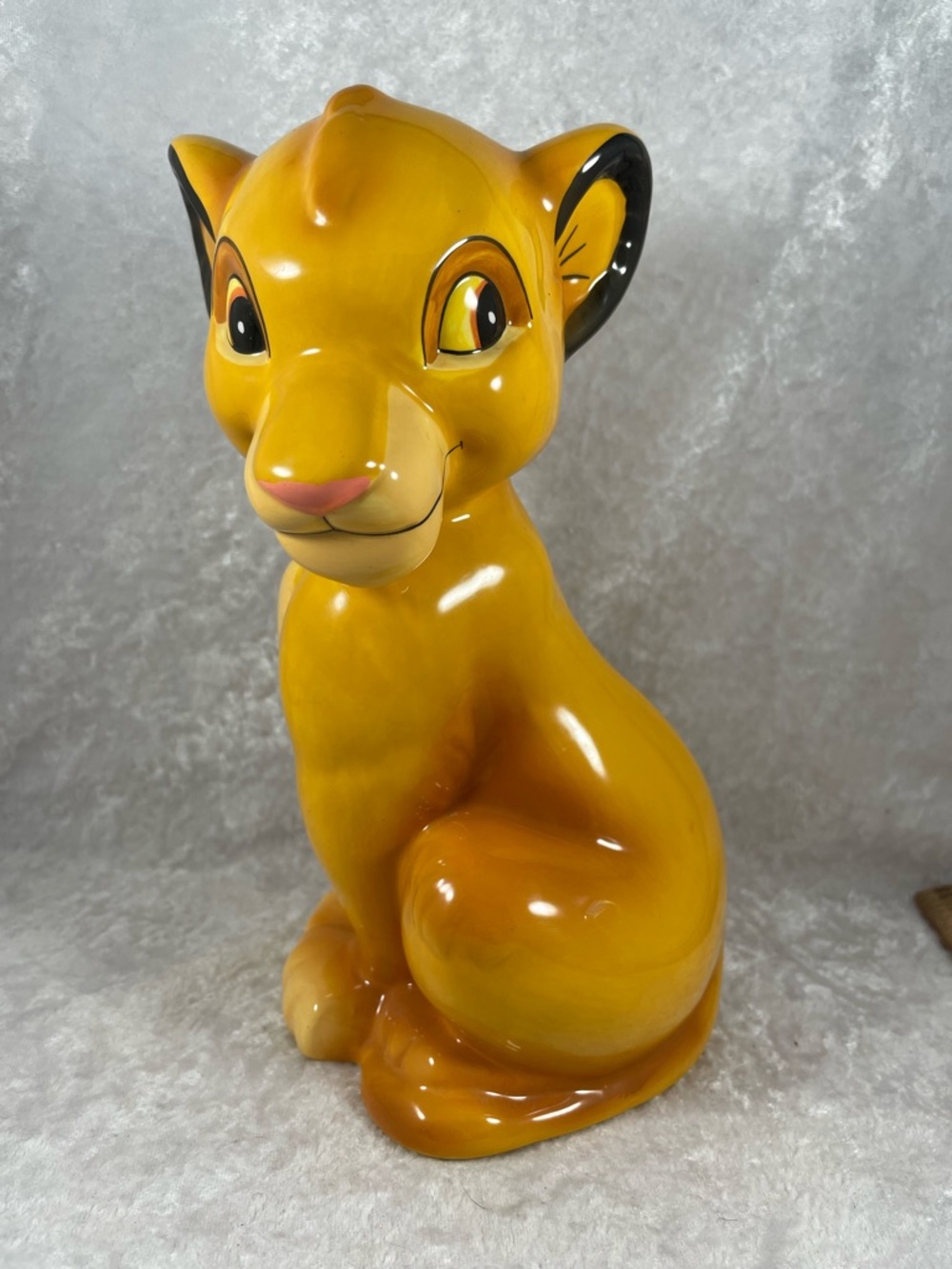 Vintage Disney Lion King Simba Enesco Piggy Bank